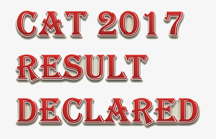Image Of Cat 2017 Result Declared - Carmine, transparent png