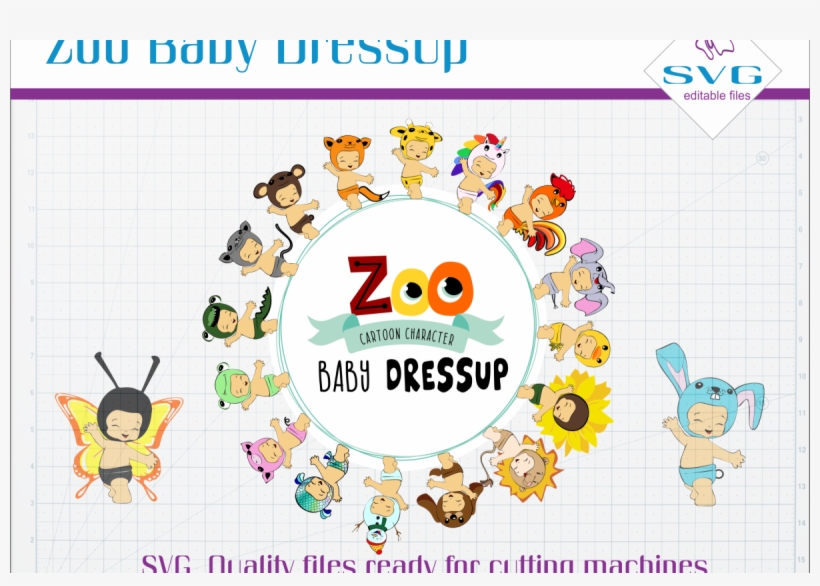 Zoo Baby Dressup Example Image - Cartoon, transparent png