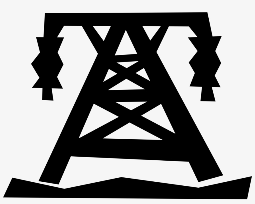 Vector Illustration Of Transmission Tower Carries Electrical - Triangle, transparent png