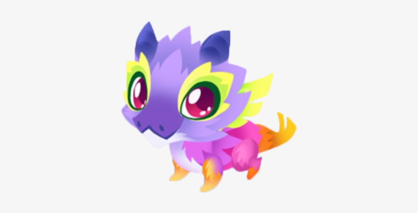 Rainbow Dragon Baby - Game Fantasy Forest Story, transparent png