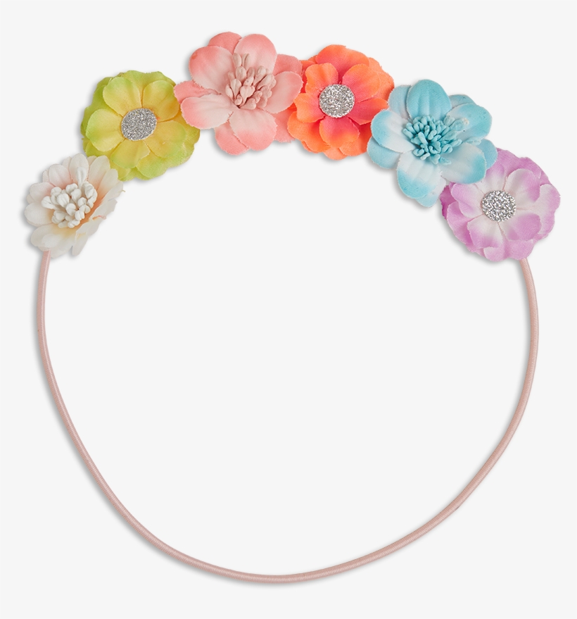 Flower Hair Band Coral - Floral Design, transparent png