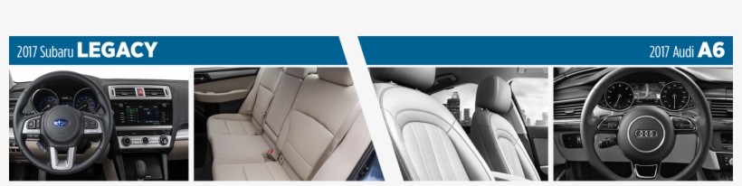 2017 Subaru Legacy Vs 2017 Audi A6 Interior Comparison - T Shirt, transparent png