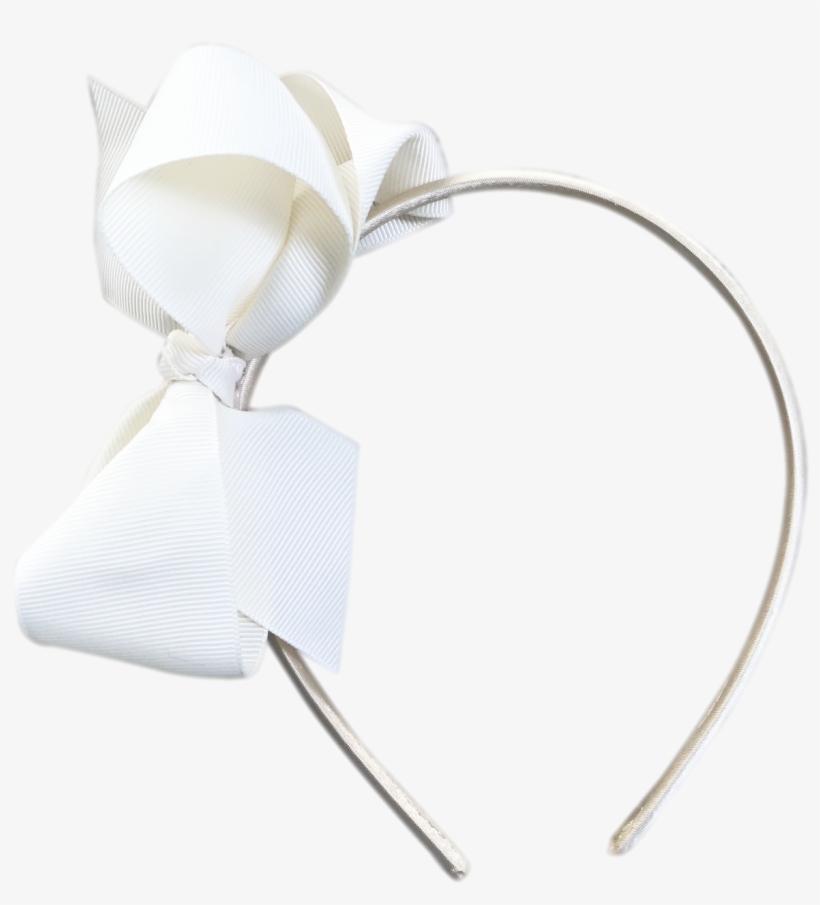 Image Of Cream Bow Headband - Headband, transparent png