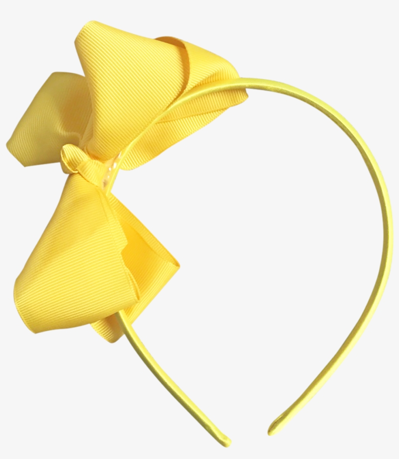 Image Of Sunflower Bow Headband - Headband, transparent png