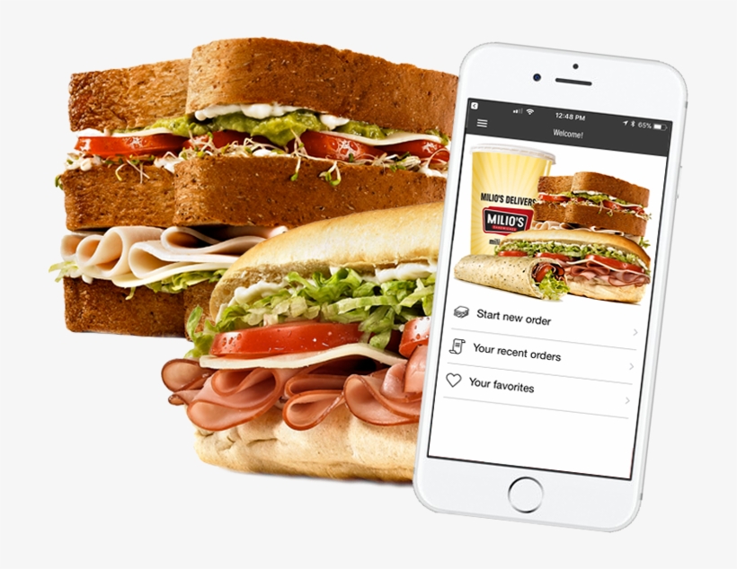 Milio's App Photo - Milio's Sandwiches, transparent png