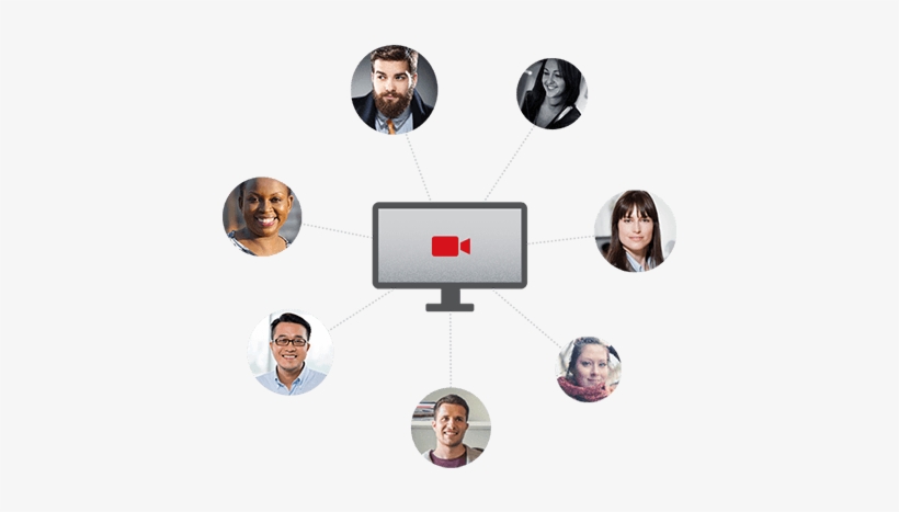 Bring Large Teams Together With Group Hd Video Conferencing - Chat And Video Conferencing, transparent png