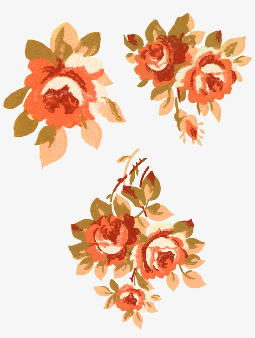 Floral Rose Flower Collage Sheet Printable Crafting Rose 1237x1600