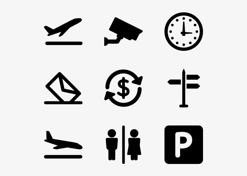 In The Airport - Airport Icons, transparent png