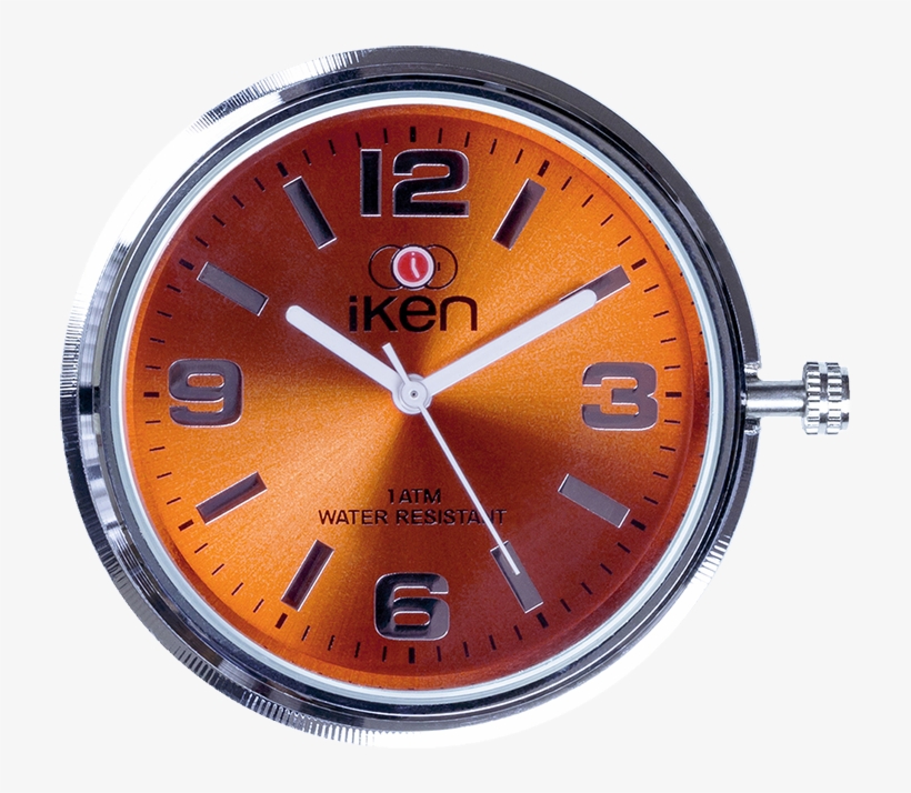 Picture Of Orange Dial - Analog Watch, transparent png