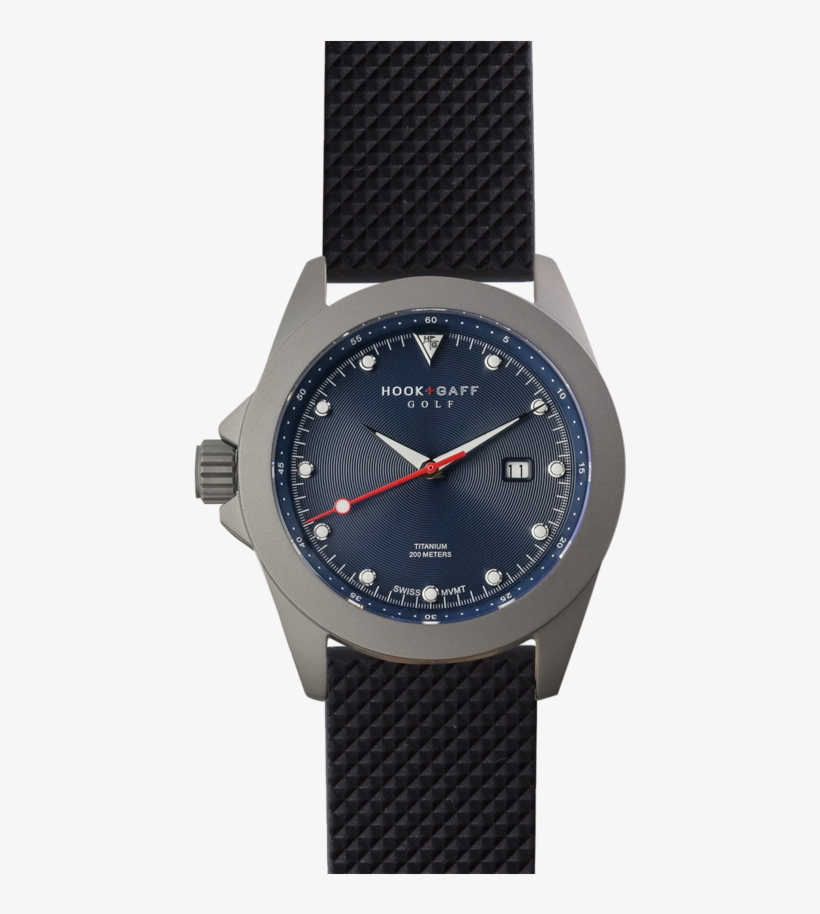 Golf Watch Blue Dial - Strap, transparent png