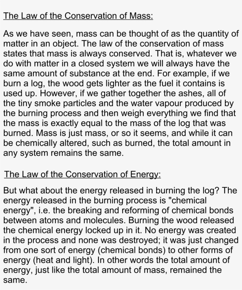 Amazon The Law Of The Conservation Of Mass - Difficult To Prove The Law Of Conservation, transparent png