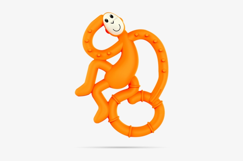 Orange Mini Monkey Teether - Illustration, transparent png