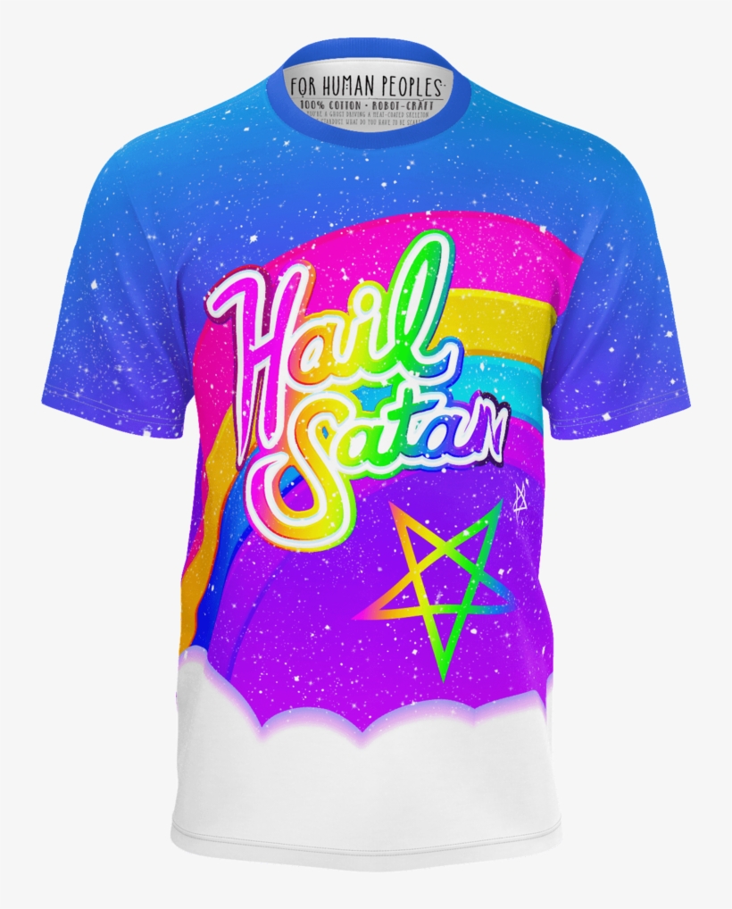 Hail Satan - Rainbow Hail Satan Hoodie, transparent png