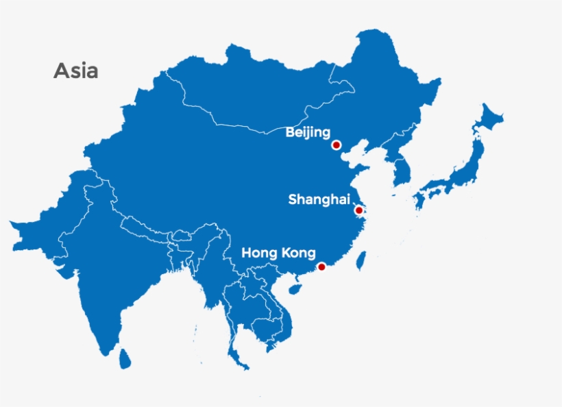 Agic Map Asia Blue - Asia Pacific Map Vector, transparent png