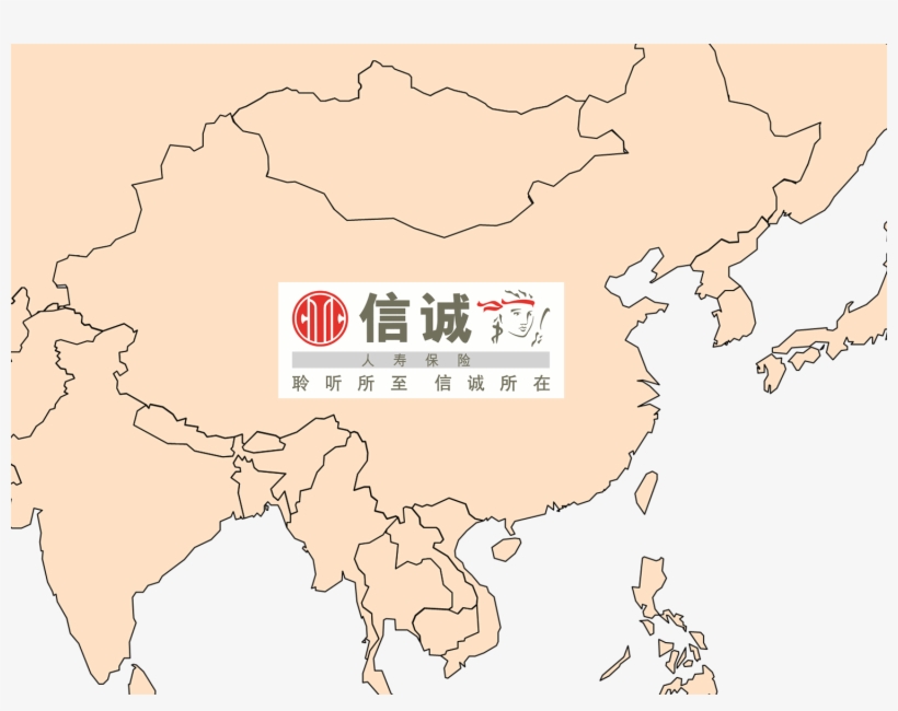 Asia-map - Map, transparent png