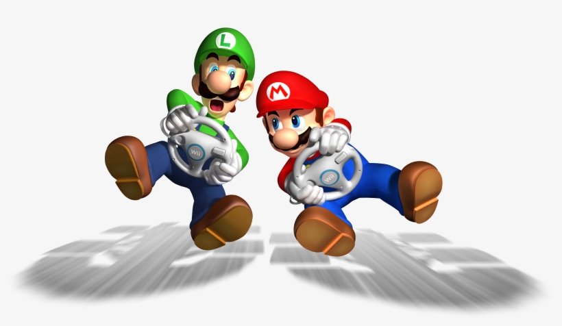 Mario Luigi Kart Wii, transparent png