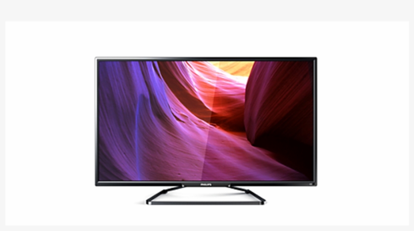 Philips 49" Full Hd Slim Led Tv Bd Transcom Digital - Tv Led Philips 32pfh4100, transparent png
