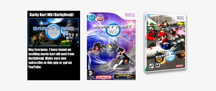 Darky Kart Wii - Mario Kart, transparent png