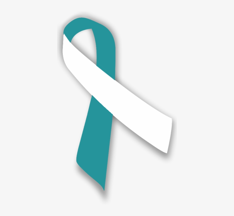 Teal & White Ribbon - Bangle, transparent png