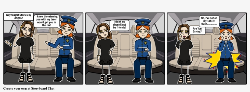 Wayhaught Stories - The Taser - Cartoon, transparent png