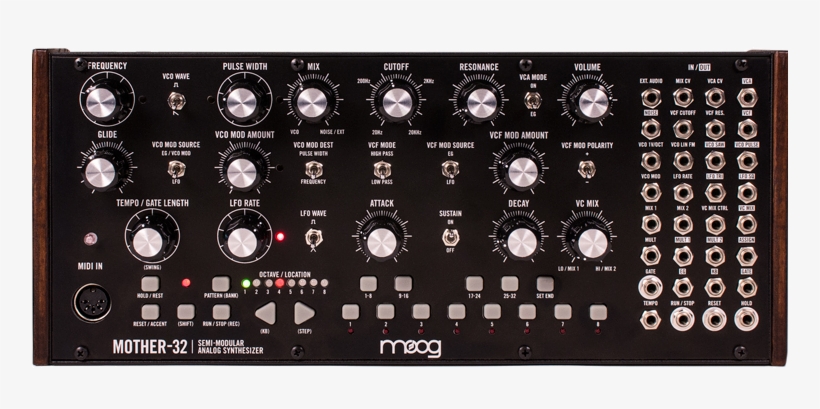 Mother 32 Semi Modular Synthesizer - Moog Moog Mother-32 Tabletop / Eurorack Semi-modular, transparent png