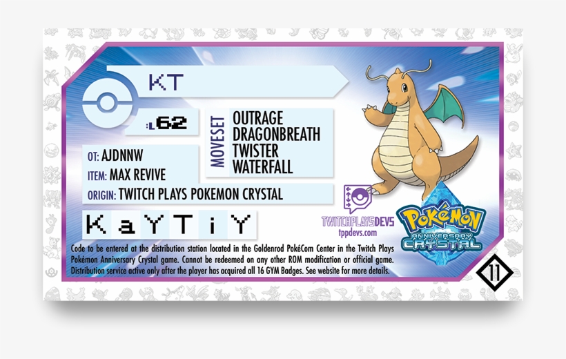 Have A Small Ray Of Sunshine Today - Twitch Plays Pokemon Anniversary Crystalrom, transparent png