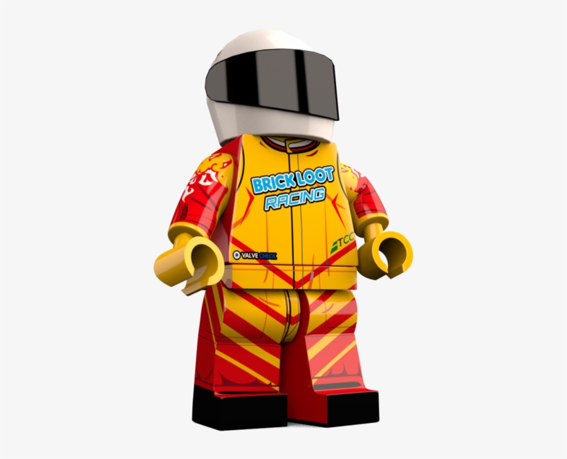 Brick Loot Exclusive Racer Custom Lego® Minifigure - Lego Minifigure, transparent png