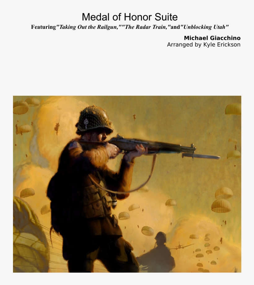 Medal Of Honor Suite Sheet Music Composed By Michael - Medal Of Honor Art, transparent png