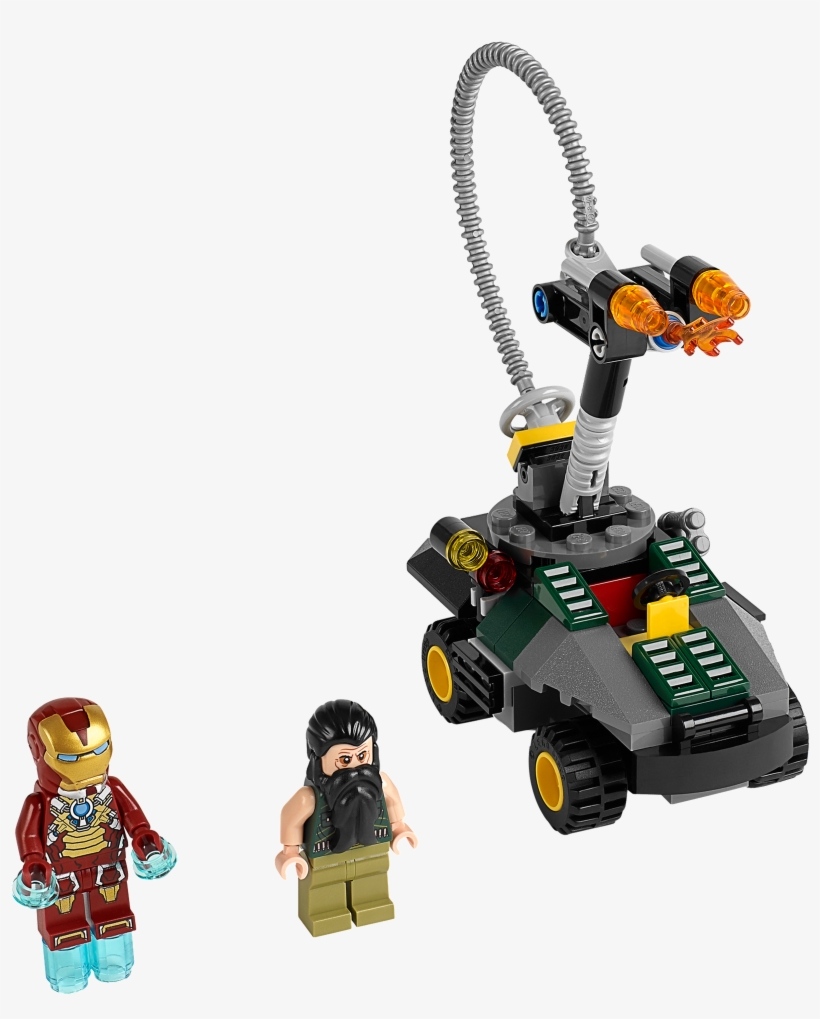 76008 Png Lego Man Png - Lego Iron Man Vs The Mandarin, transparent png