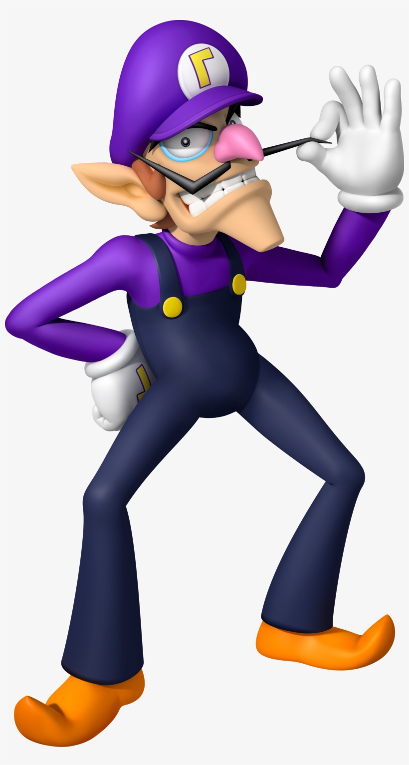 Island Tour Waluigi Artwork - Waluigi Mario, transparent png