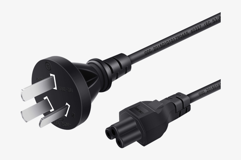 Notebook Power Cord Three-hole Plum Blossom Lenovo - Laptop, transparent png
