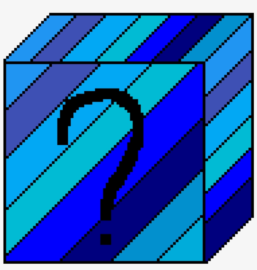 Blue Rainbow Lucky Block Art 1125x1125 PNG Download PNGkit