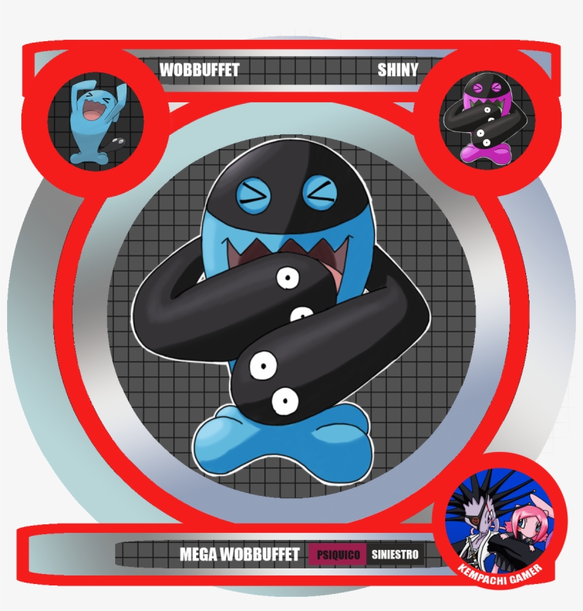 Aqui Os Dejo A Mega-wobbuffet Un Pokemon Que Ya Era - Imagenes De Fusiones Pokemon, transparent png