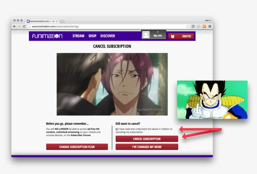 The “cancel Successful” Page Round 2 - Cancel Funimation Subscription, transparent png
