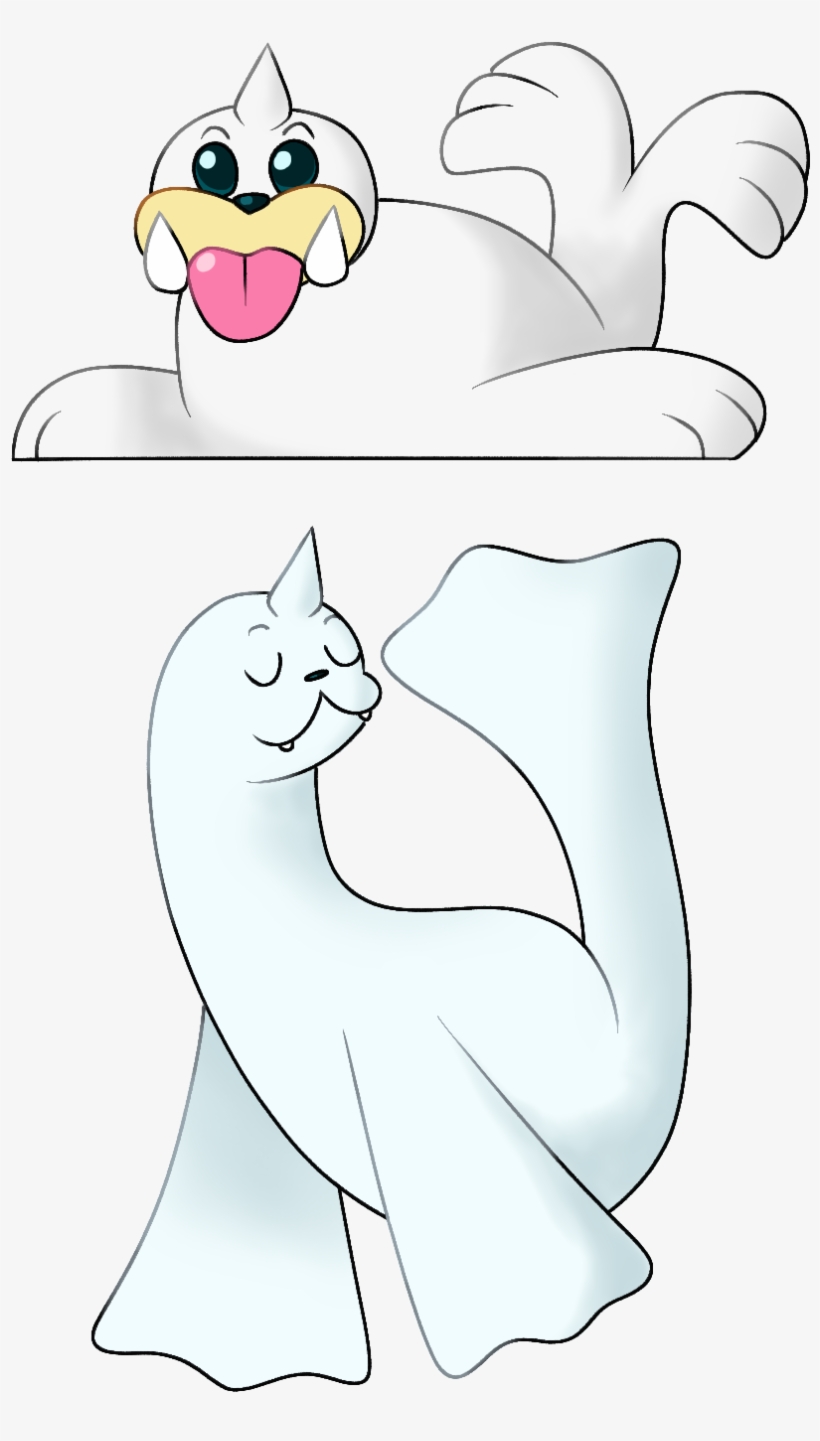 Packysart Pokemon Pkmnart Seel Dewgong Packytherobotcat - Cartoon, transparent png