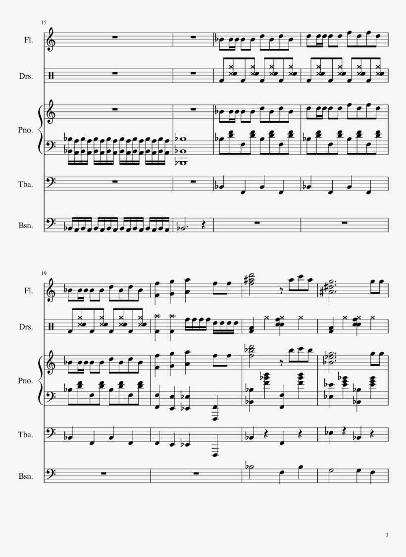 Donkey Kong Sheet Music 3 Of 4 Pages - Donkey Kong, transparent png