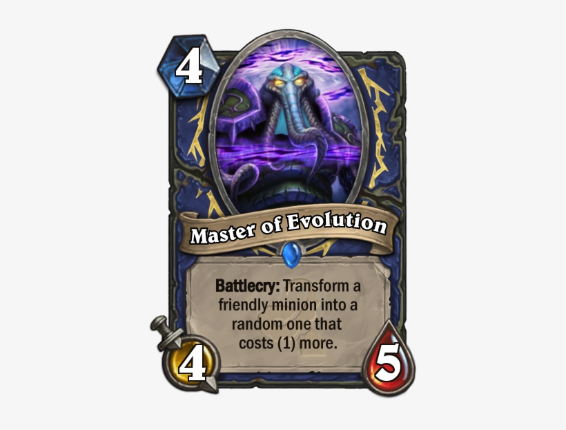 Master Of Evolution Card - Gruul Hearthstone, transparent png