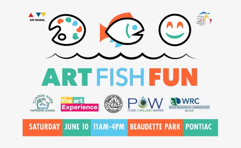 Mark Your Calendars For The 4th Annual Art Fish Fun - Hope You Feel Beautiful Today Art Print, transparent png
