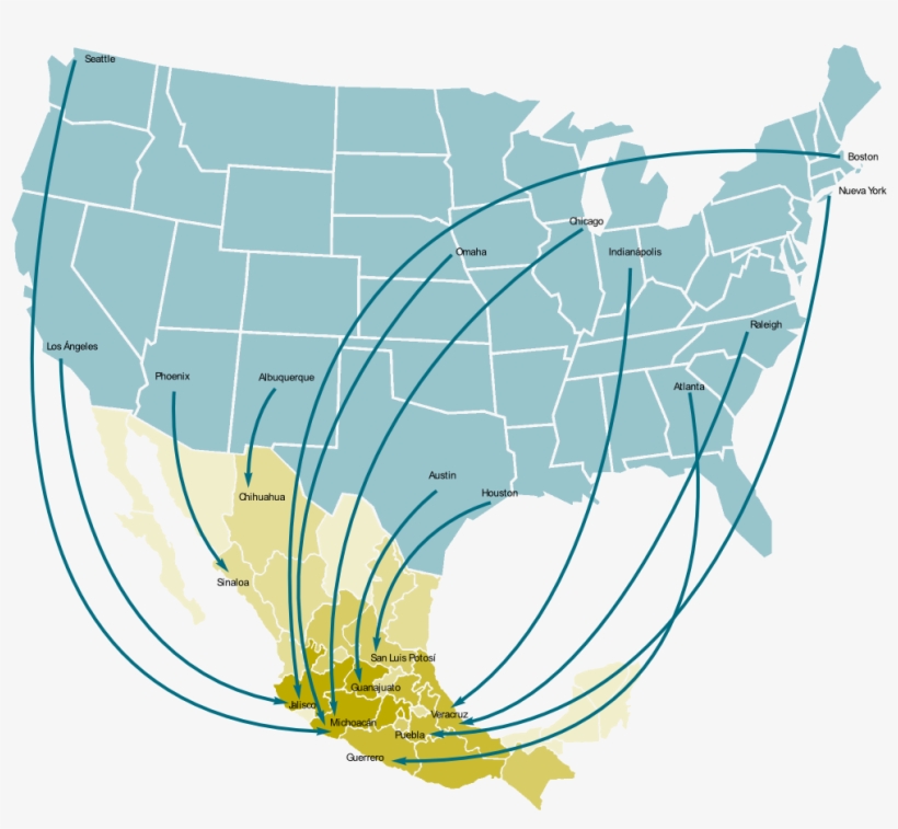 Flujo De Remesas Entre México Y Estados Unidos, transparent png