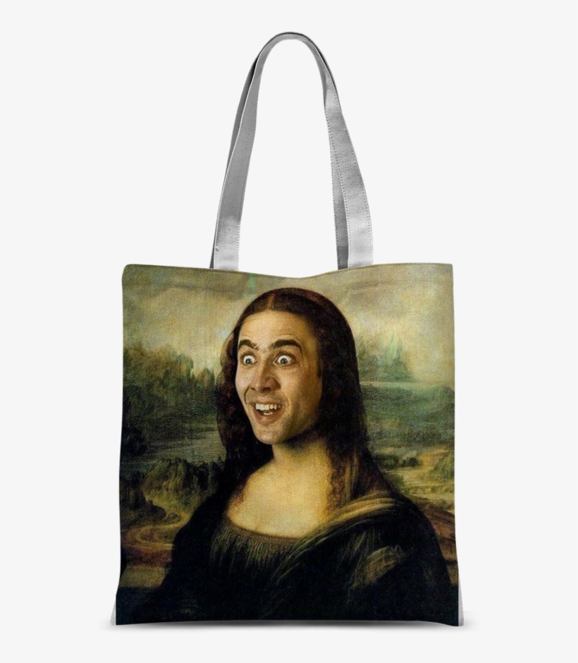 Nicolas Cage As The Mona Lisa ﻿classic Sublimation - Mona Lisa Nicolas Cage, transparent png