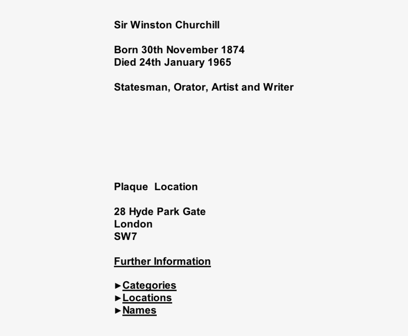 Sir Winston Churchill - Blue Plaque: Lord Ashﬁeld, transparent png