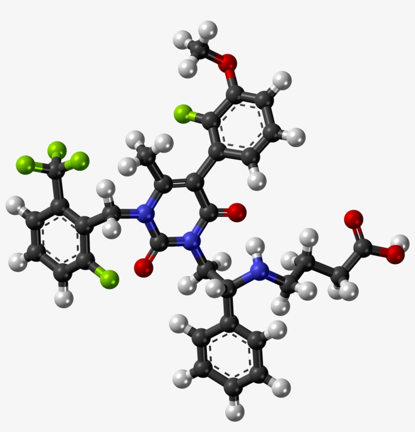 Elagolix Molecule Ball - Inorganic Chemistry: Techniques And Mechanisms [book], transparent png