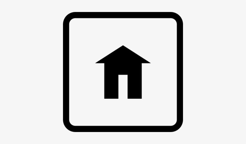 Home Button Of Rounded Square Shape Vector - Letter T In A Square, transparent png
