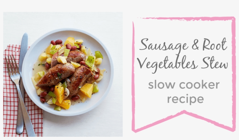 Sausage And Root Vegetable Stew [slow Cooker Recipe] - Pants And Leggings, transparent png