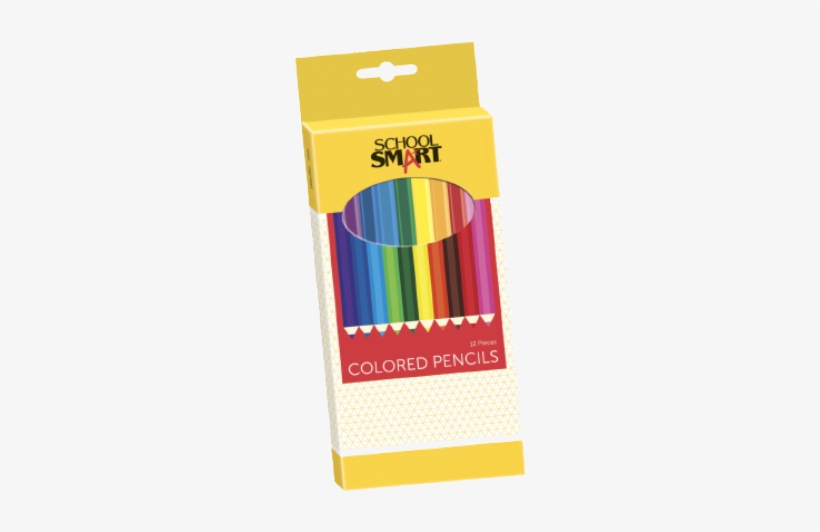 School Smart Colored Pencil, 7 In, Assorted Colors,, transparent png