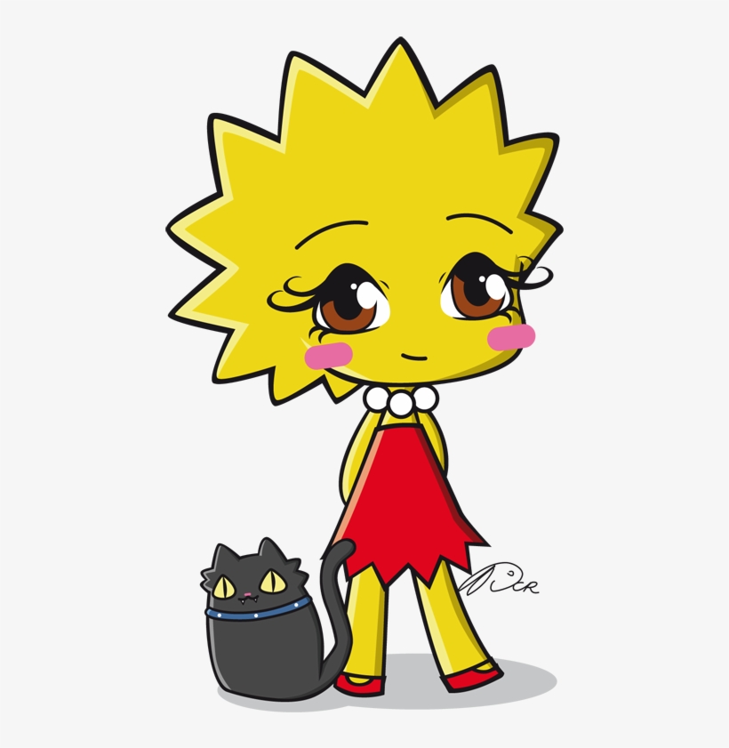 Lisa Simpson Chibi By Dcrmx Lisa Simpson, Homer Simpson, - Lisa Simpson, transparent png