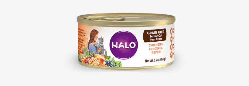 Halo Holistic Grain Free Chicken And Chickpeas Recipe - Cat Food Rabbit Pate, transparent png