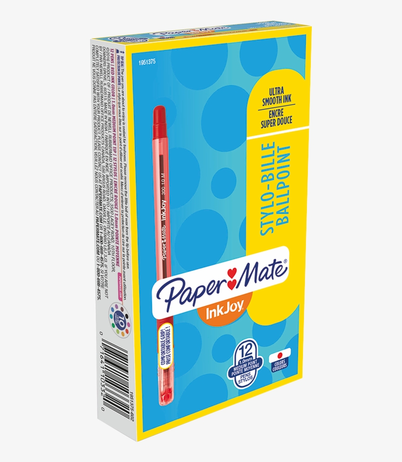 Paper Mate Inkjoy 300st Ballpoint Pens - Bic Papermate Ink Joy Pens, transparent png