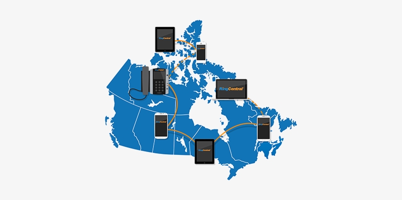 Key Features Of A Ringcentral Phone System - Map Of Canada In French, transparent png