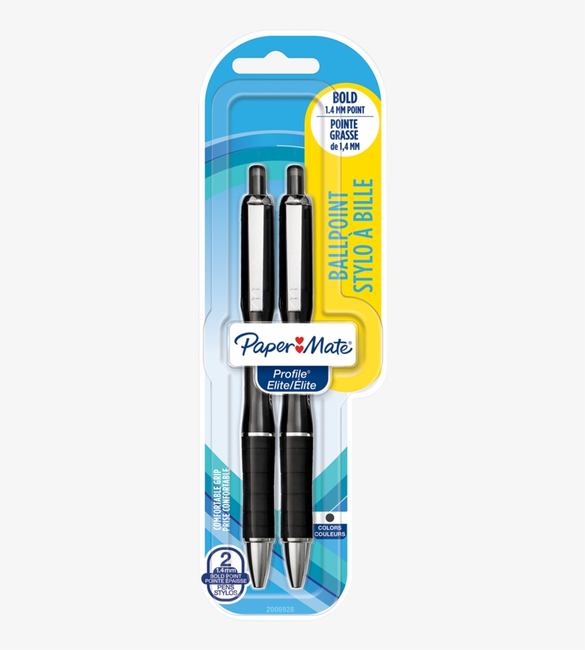 Product Image - Paper Mate Inkjoy Gel Medium Point Pens, Black Ink, transparent png